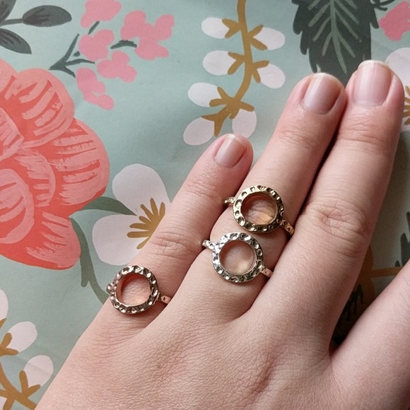 Set of 3 nwot size 7 circle ring - Picture 1 of 3